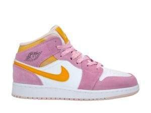 נעלי נייק אייר ג'ורדן | Nike air Jordan 1 Mid SE Arctic Pink GS