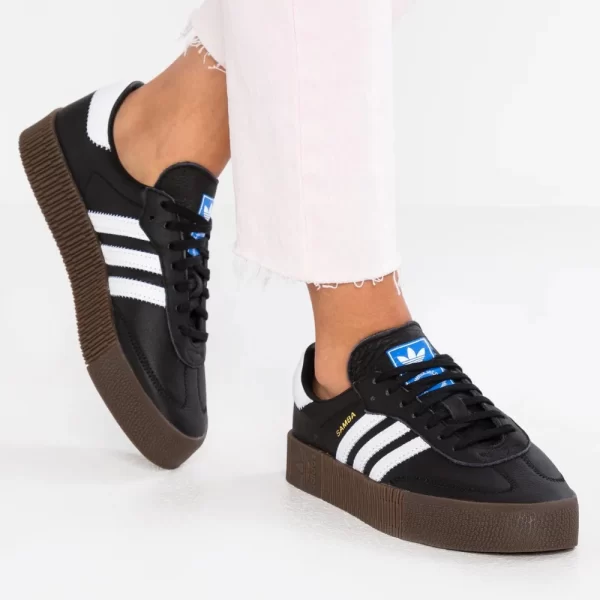 נעלי אדידס סמבה פלטפורמה | Adidas Samba Sambarose Black
