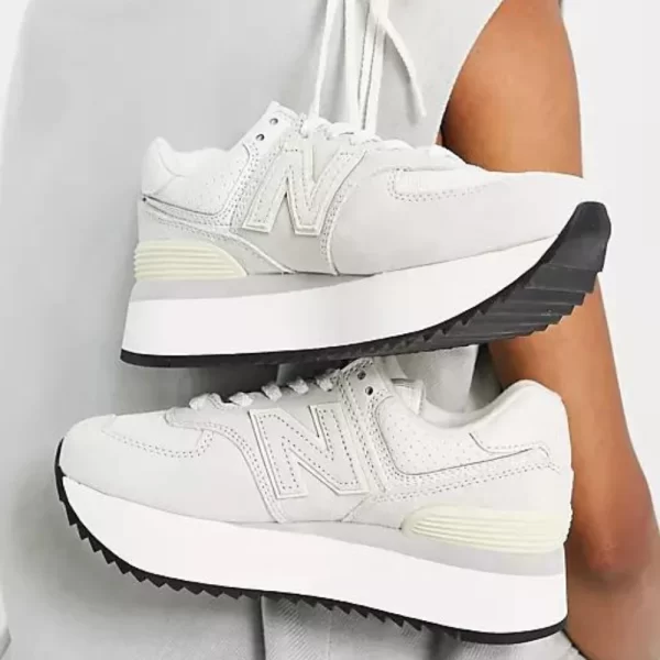 נעלי ניו באלאנס | New Balance 574 Platform White