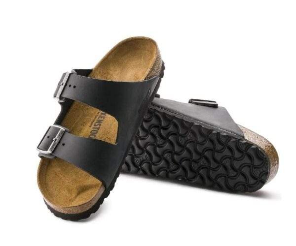כפכפי בירקנשטוק | Birkenstock Arizona Leather Black