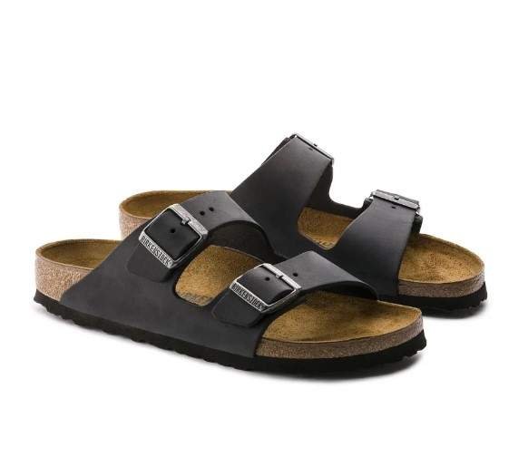 כפכפי בירקנשטוק | Birkenstock Arizona Leather Black