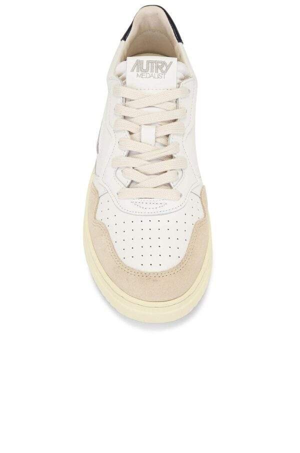 נעלי Autry Medalist Low Leather Suede Sneaker Gray Black