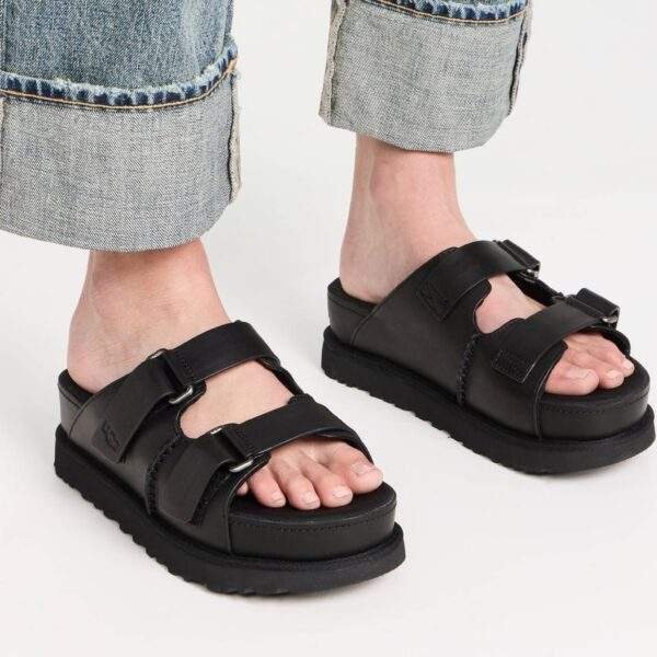 סנדלי האג | כפכפי האג UGG Goldenstar Hi Slide Black