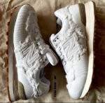 נעלי ניו באלאנס | New Balance 574 x Miu Miu - Suede White Jeans Sneakers