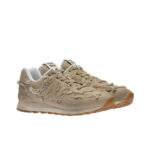 נעלי ניו באלאנס | New Balance 574 x Miu Miu - Suede Hazelnut Jeans Sneakers