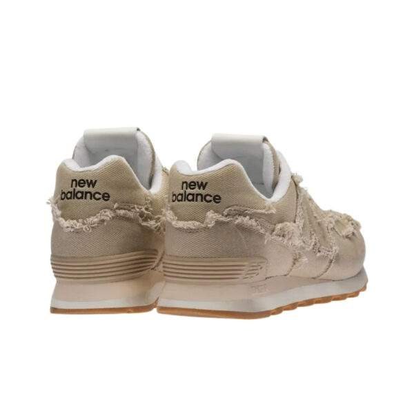 נעלי ניו באלאנס | New Balance 574 x Miu Miu - Suede Hazelnut Jeans Sneakers