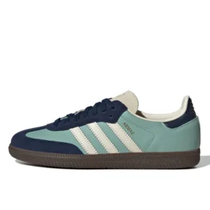 אדידס סמבה פלטפורמה | Adidas Samba OG Hazy Green Night Indigo