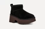 נעלי האג | מגפי האג פלטפורמה עקב UGG Women's Classic Ultra Mini New Heights Black