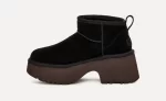 נעלי האג | מגפי האג פלטפורמה עקב UGG Women's Classic Ultra Mini New Heights Black