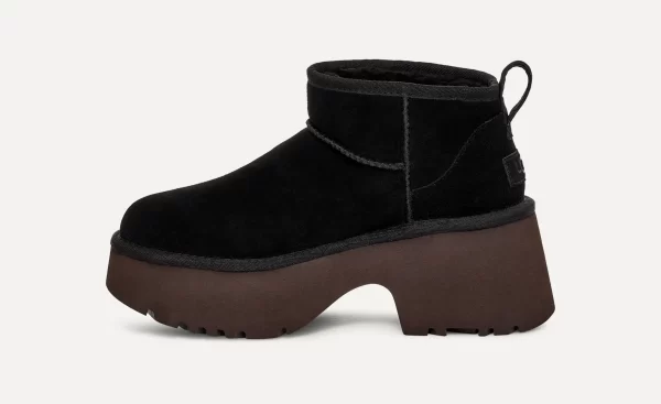 נעלי האג | מגפי האג פלטפורמה עקב UGG Women's Classic Ultra Mini New Heights Black
