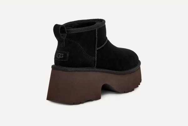 נעלי האג | מגפי האג פלטפורמה עקב UGG Women's Classic Ultra Mini New Heights Black