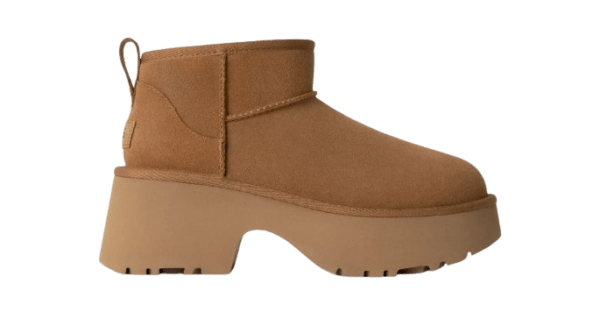 נעלי האג | מגפי האג פלטפורמה עקב UGG Women's Classic Ultra Mini New Heights Chestnut