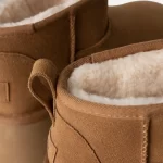 נעלי האג | מגפי האג פלטפורמה עקב UGG Women's Classic Ultra Mini New Heights Chestnut