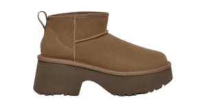 נעלי האג | מגפי האג פלטפורמה עקב UGG Women's Classic Ultra Mini New Heights Hickory