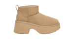 נעלי האג | מגפי האג פלטפורמה עקב UGG Women's Classic Ultra Mini New Heights Mustard Seed