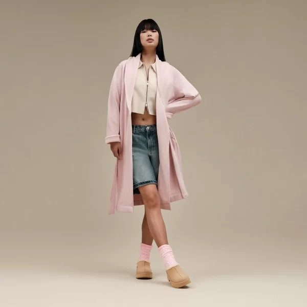 נעלי האג | מגפי האג פלטפורמה עקב UGG Women's New Heights Cozy Clog Mustard Seed