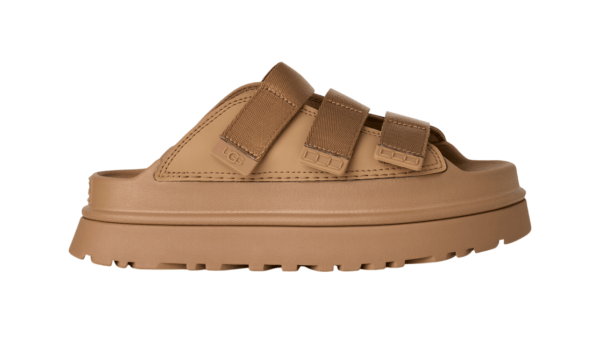 סנדלי האג | כפכפי האג UGG Women's GoldenGlow Slide Dark Sand