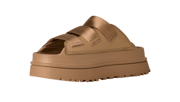 סנדלי האג | כפכפי האג UGG Women's GoldenGlow Slide Dark Sand