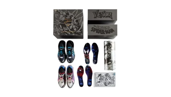 נעלי אקסיקס | Asics GT-2160 Kith Marvel Villains Spider-Man/Venom Battle Spectra Pack Sealed Box (Comic Included)
