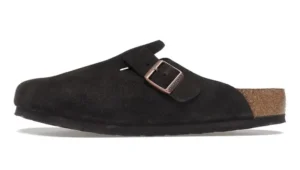 כפכפי בירקנשטוק | Birkenstock Boston Soft Footbed Suede Mocha