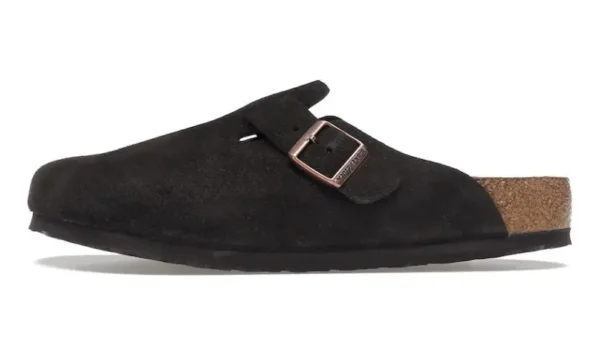 כפכפי בירקנשטוק | Birkenstock Boston Soft Footbed Suede Mocha
