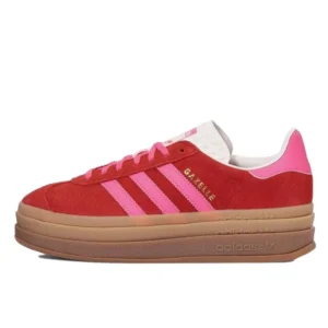 נעלי אדידס | Adidas Gazelle Bold Collegiate Red Lucid Pink