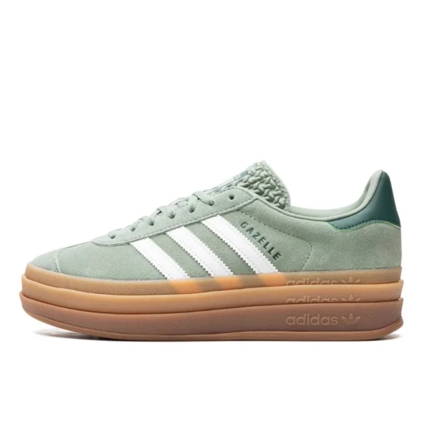 נעלי אדידס | Adidas Gazelle Bold Silver Green Gum