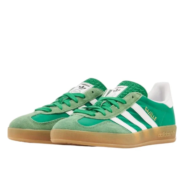 נעלי אדידס | Adidas Gazelle Indoor Green White Gum