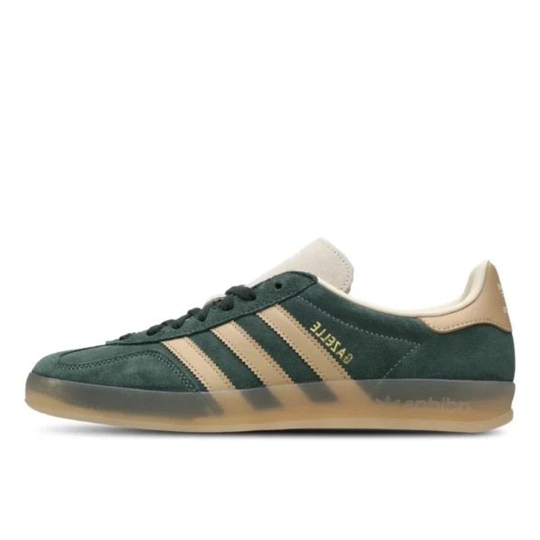 נעלי אדידס | Adidas Gazelle Indoor Shadow Green Warm Sandstone