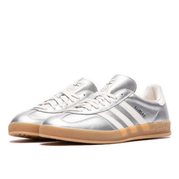 נעלי אדידס | Adidas Gazelle Indoor Silver Metallic Core White