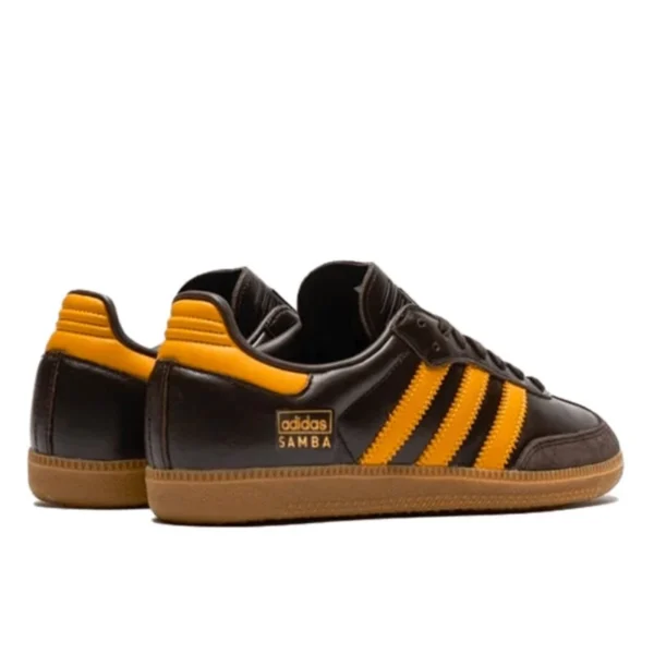 נעלי אדידס | Adidas Samba OG Dark Brown Preloved Yellow