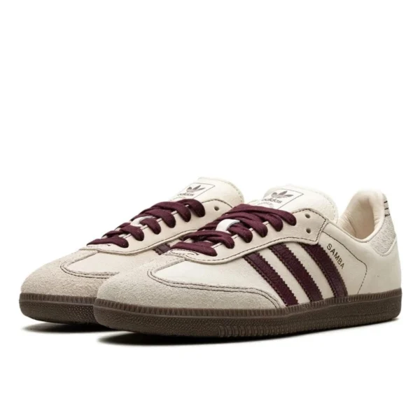 נעלי אדידס | Adidas Samba OG Wonder White Maroon