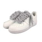 נעלי נייק | Nike Air Force 1 Custom Lacet Corde Gris Clair