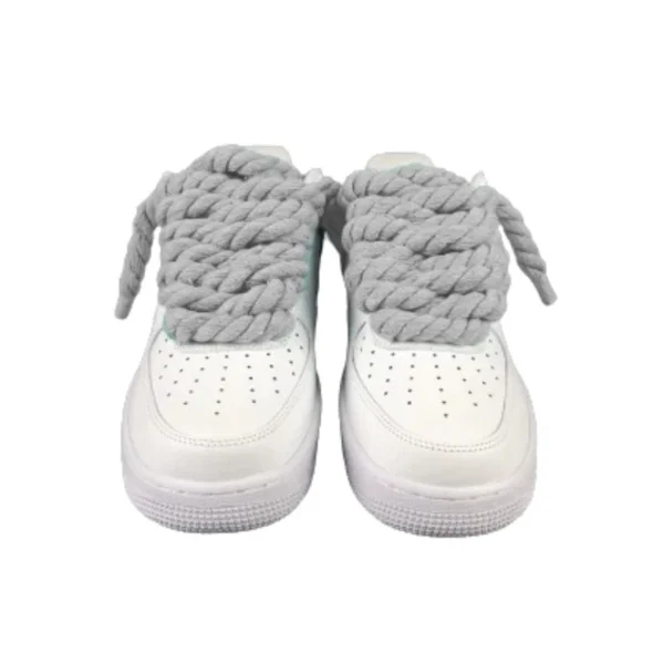 נעלי נייק | Nike Air Force 1 Custom Lacet Corde Gris Clair