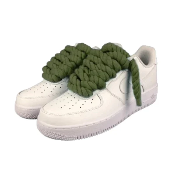 נעלי נייק | Nike Air Force 1 Custom Lacet Corde Kaki