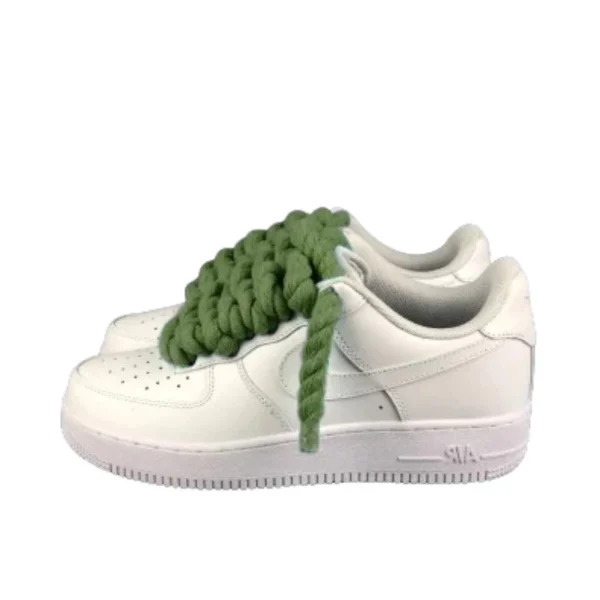 נעלי נייק | Nike Air Force 1 Custom Lacet Corde Kaki