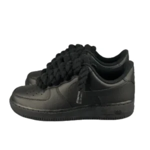 נעלי נייק | Nike Air Force 1 Custom Lacet Corde Noir