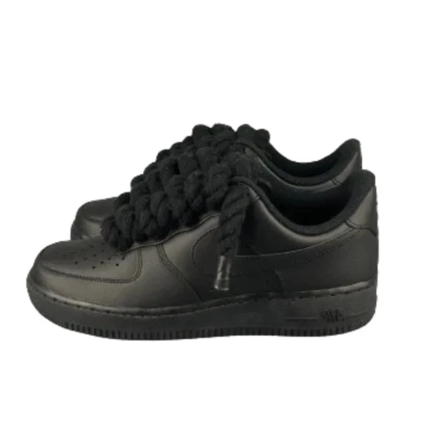 נעלי נייק | Nike Air Force 1 Custom Lacet Corde Noir