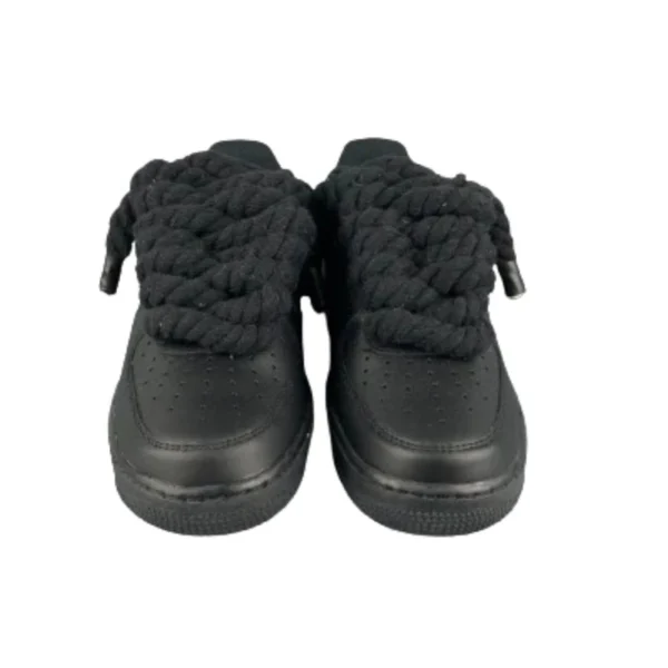 נעלי נייק | Nike Air Force 1 Custom Lacet Corde Noir