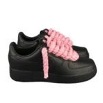 נעלי נייק | Nike Air Force 1 Custom Lacet Corde Noir Rose