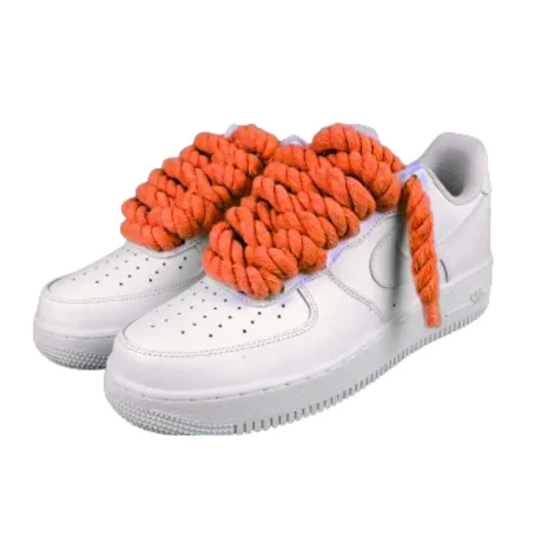 נעלי נייק | Nike Air Force 1 Custom Lacet Corde Orange
