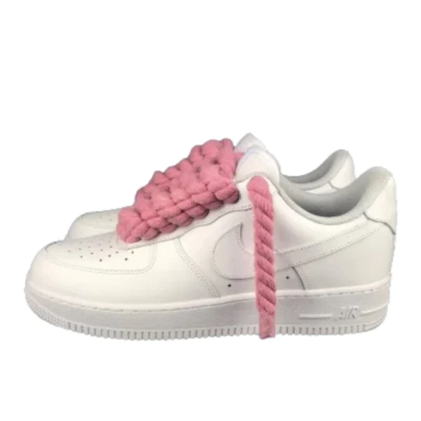 נעלי נייק | Nike Air Force 1 Custom Lacet Corde Rose