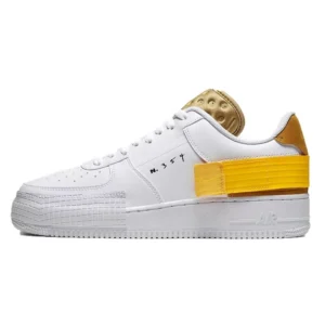 נעלי נייק | Nike Air Force 1 Drop Type White Gold Yellow