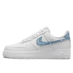 נעלי נייק | Nike Air Force 1 Low '07 Essential White Worn Blue Paisley