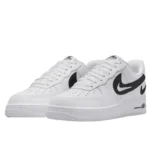 נעלי נייק | Nike Air Force 1 Low 07 FM Cut Out Swoosh White Black
