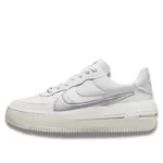 נעלי נייק | Nike Air Force 1 Low Platform Summit White Metallic Silver