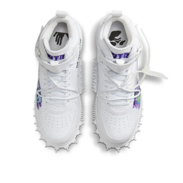 נעלי נייק | Nike Air Force 1 Mid Off-White Graffiti White