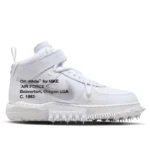 נעלי נייק | Nike Air Force 1 Mid Off-White Graffiti White