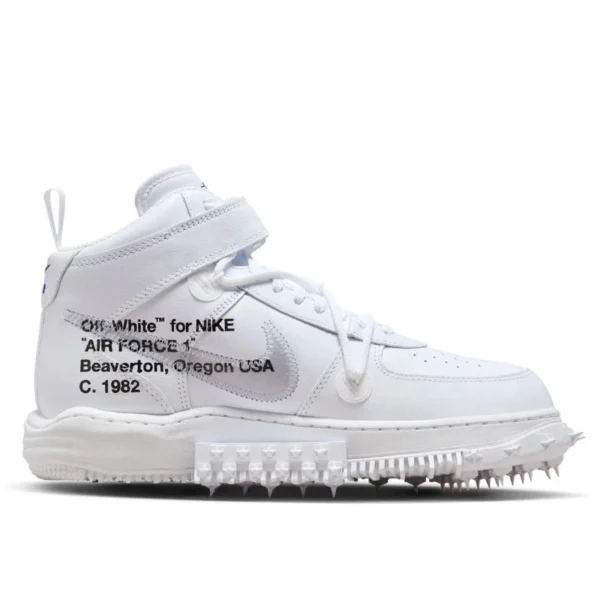 נעלי נייק | Nike Air Force 1 Mid Off-White Graffiti White