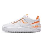 נעלי נייק | Nike Air Force 1 Shadow Total White Orange